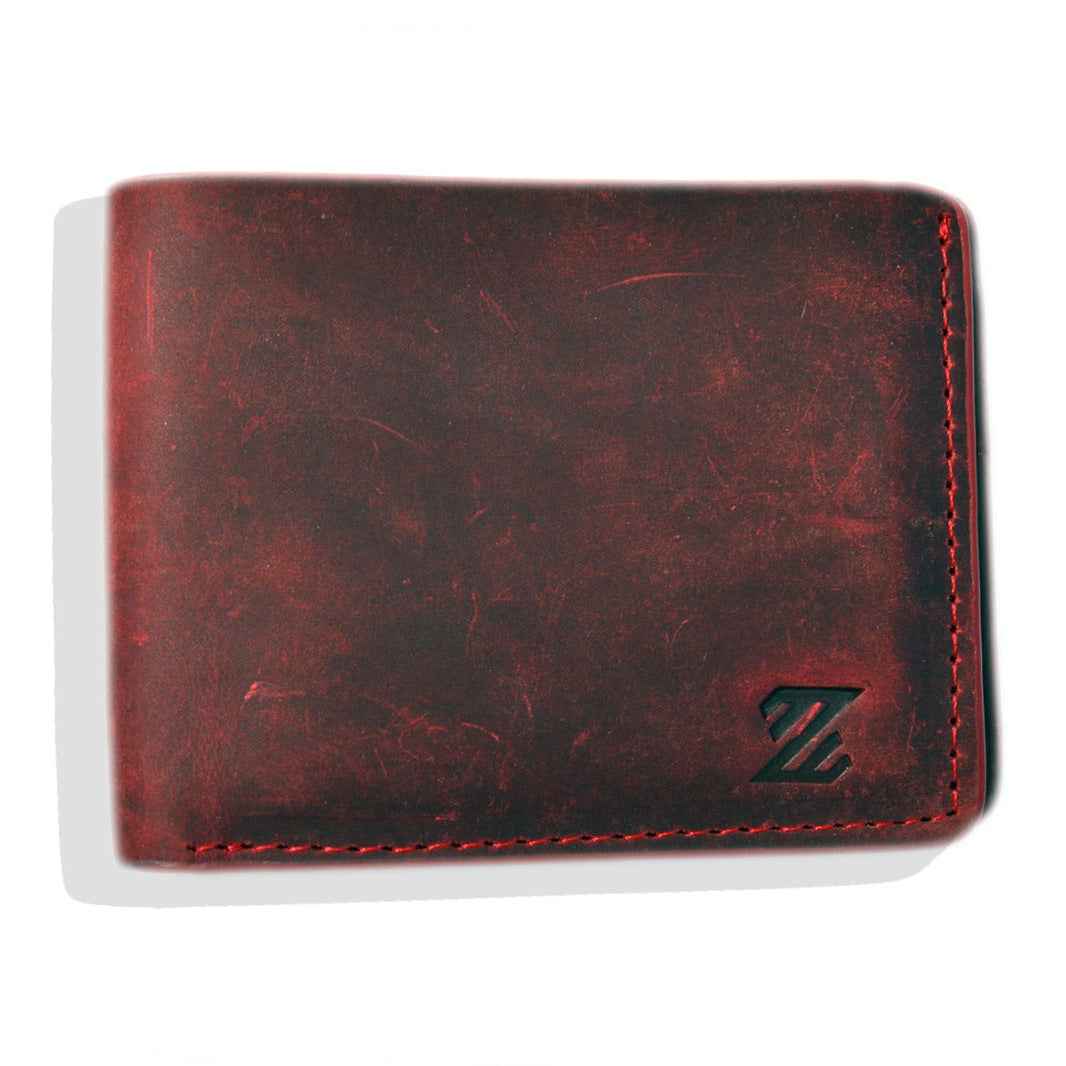 Crimson Royale – Premium Red Leather Wallet for Men | ZYP Leathers - ZYP Leathers